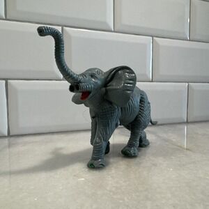 Vintage 1980's Toy Elephant Figure By Holly P
